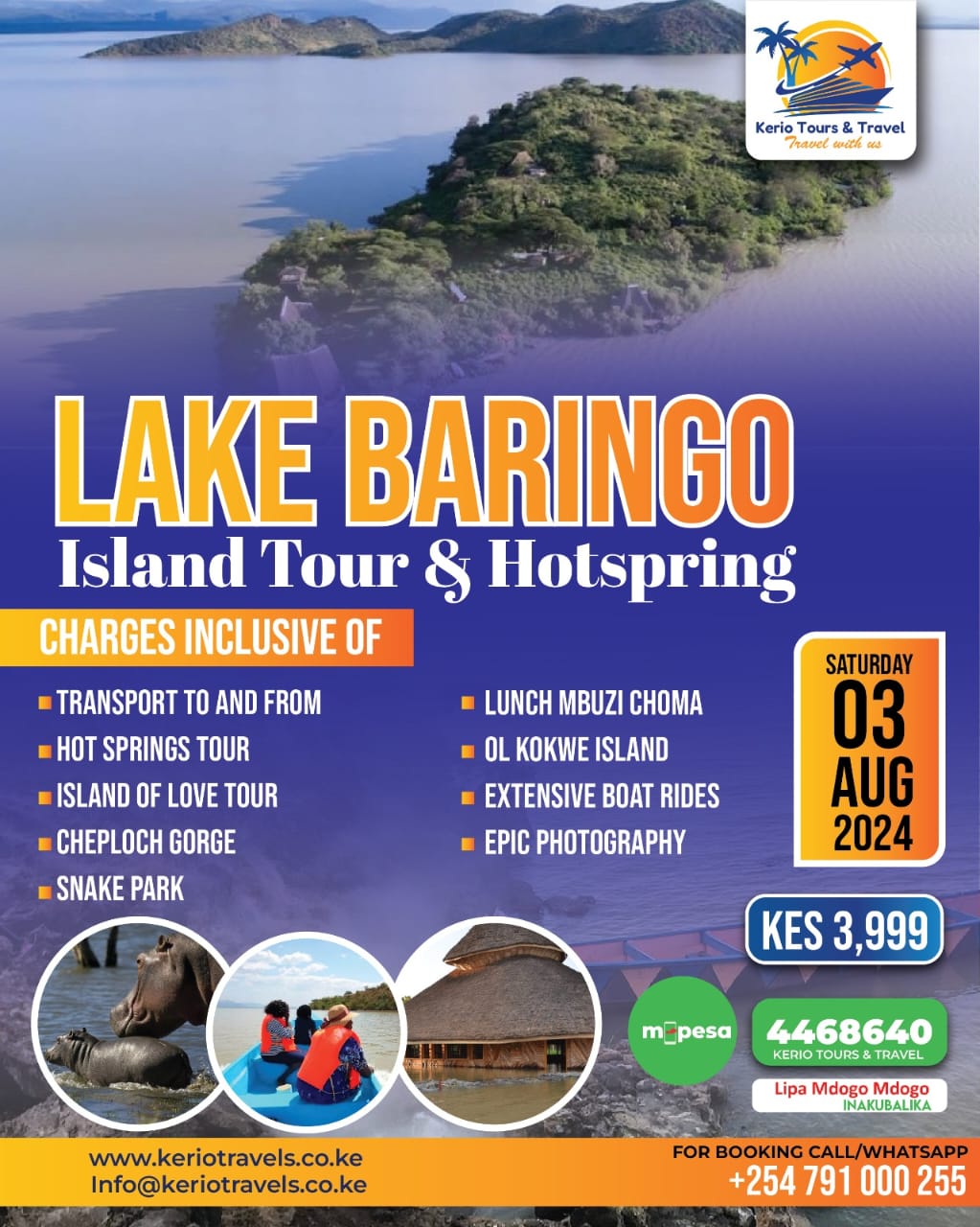 kerio tours Lake Baringo Trip